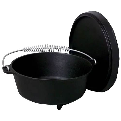 2-Gallon Cast Iron Dutch Oven with Lid