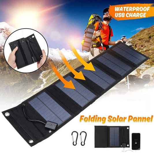 Portable Solar Panel with USB Charging – Ultimate Adventure Companion by Forest Bound Gear