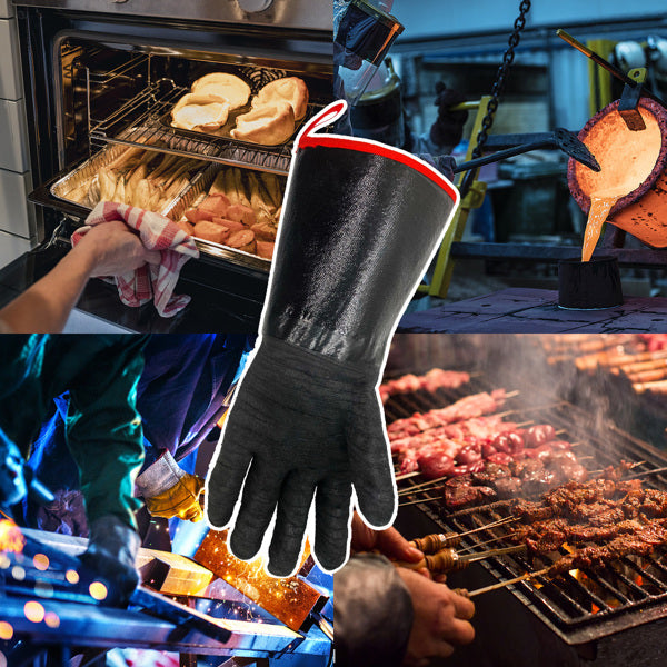 Heat-Resistant Neoprene Grill Gloves