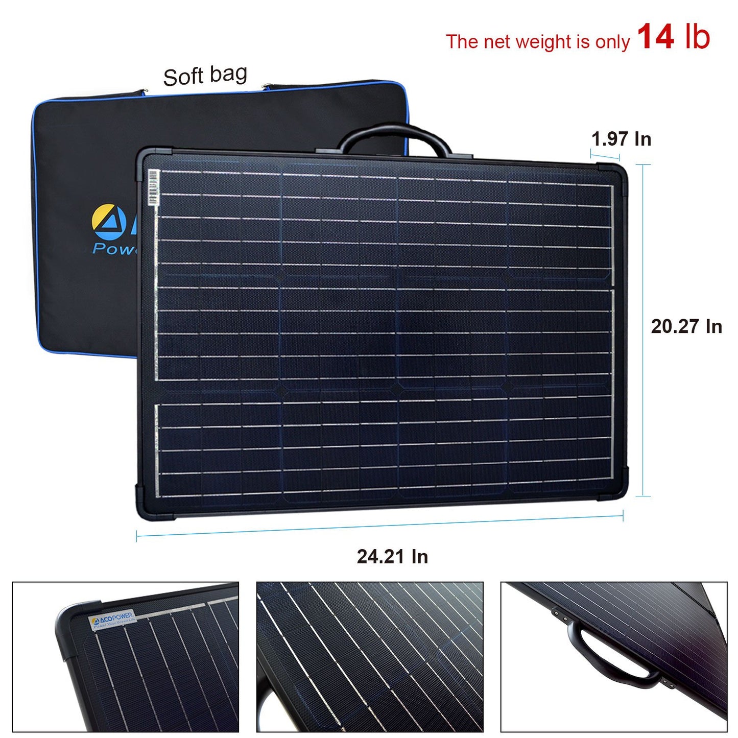 ACOPower 120W Portable Solar Panel Kit – Lightweight Adventure Companion by Forest Bound Gear