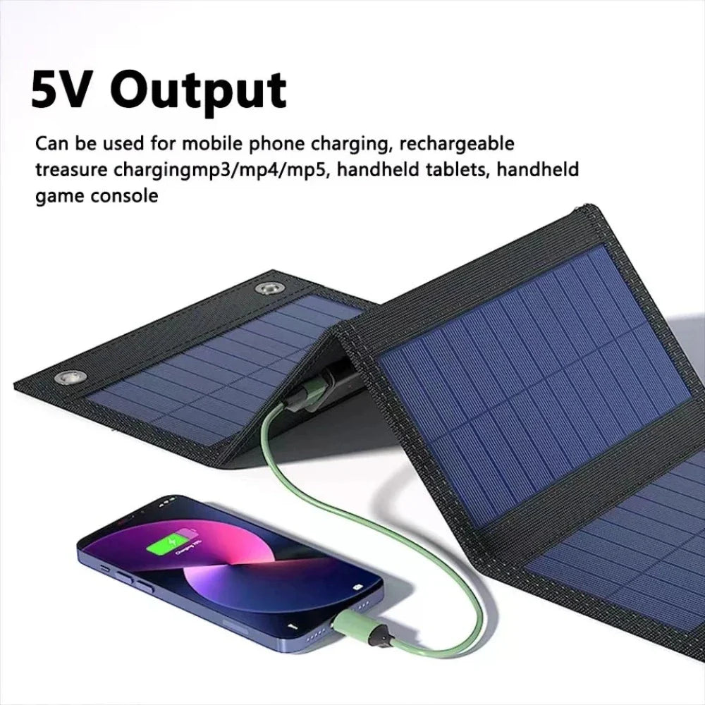 Portable Solar Panel with USB Charging – Ultimate Adventure Companion by Forest Bound Gear