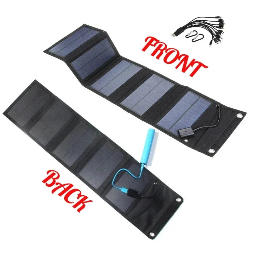 Portable Solar Panel with USB Charging – Ultimate Adventure Companion by Forest Bound Gear