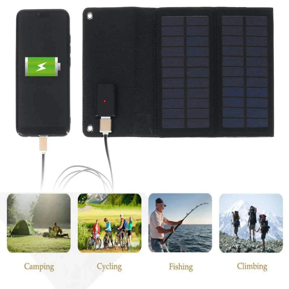 Portable Solar Panel with USB Charging – Ultimate Adventure Companion by Forest Bound Gear