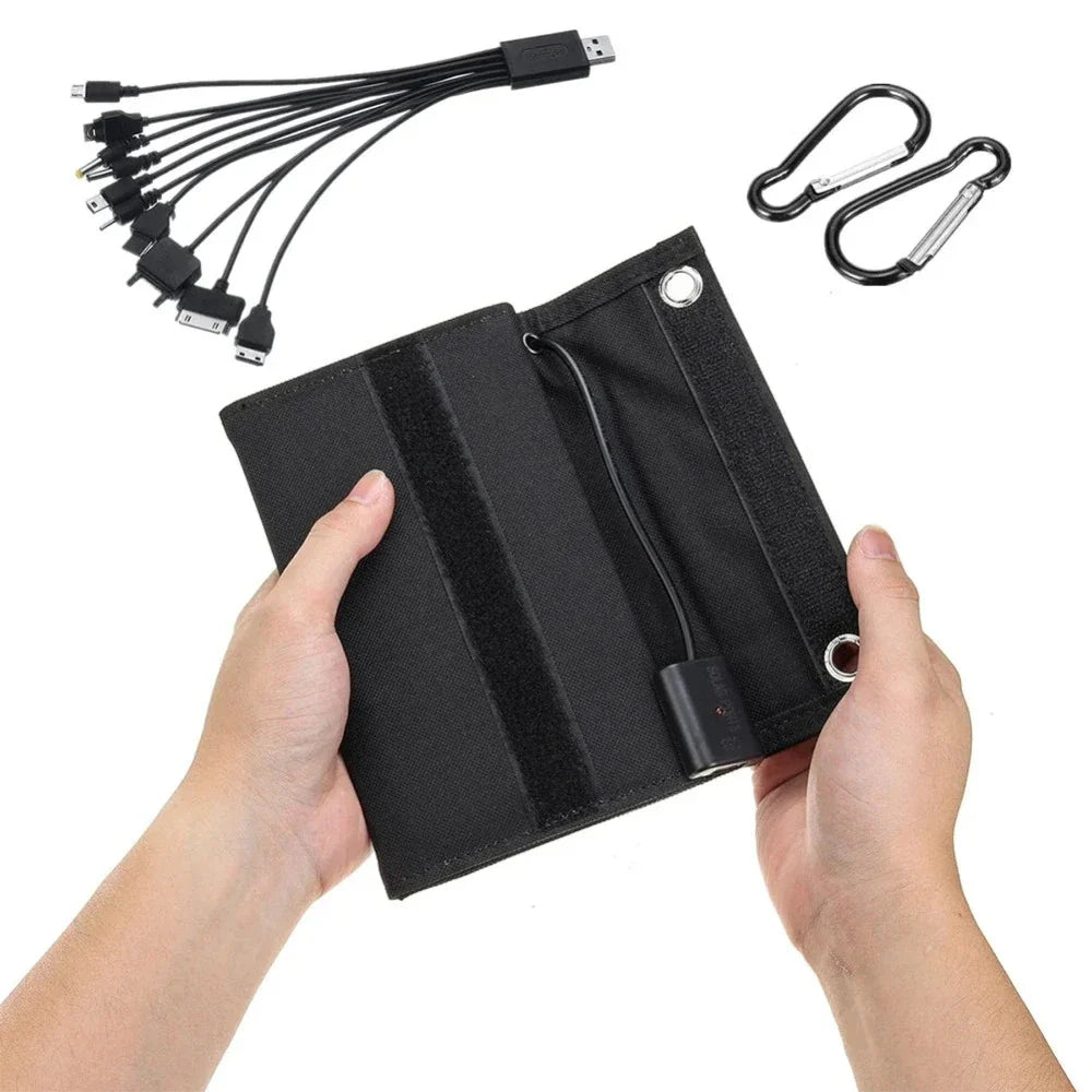 Portable Solar Panel with USB Charging – Ultimate Adventure Companion by Forest Bound Gear