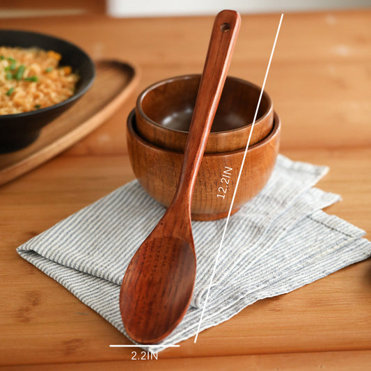 Durable Wooden LongHandle Cooking Spoon for Easy Meal Prep